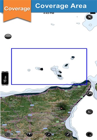 Aeolian Islands offline nautical chart for fishing screenshot 2