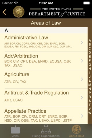DOJ law jobs screenshot 4