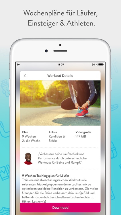 Fitness und Yoga Workouts mit Portable Training