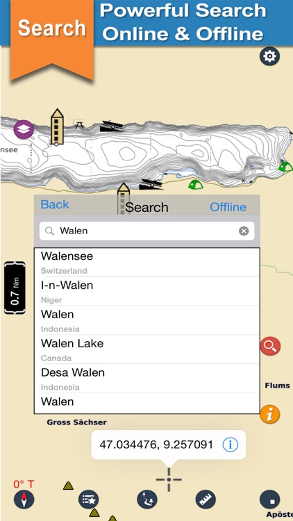 Walen Lake GPS offline nautical charts for boaters screenshot-3