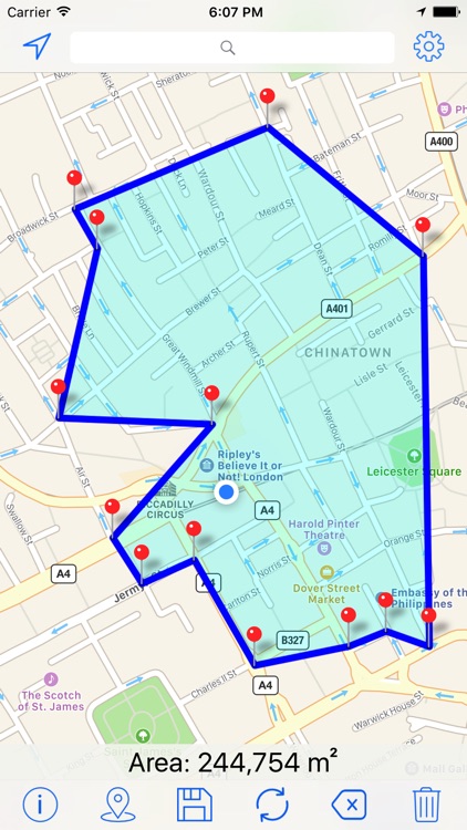 Area Calculator Pro - Calculate areas on the map