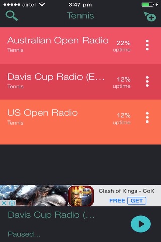 Tennis Music Radio Stations screenshot 2