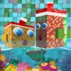 Pixel Fish Hunt-er:FPS Survival in block Sea world