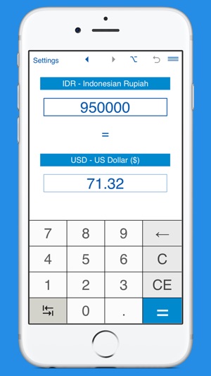 US Dollar / Indonesian Rupiah currency converter(圖2)-速報App