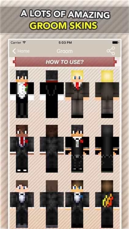 Wedding, Bride and Groom Skins For Minecraft PE