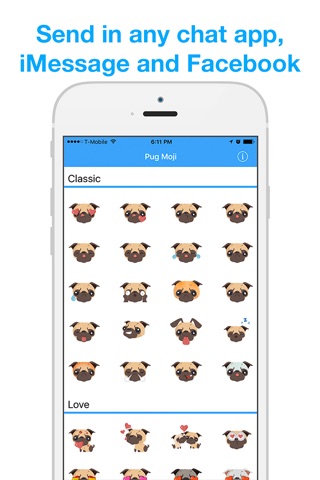 Pug Moji - Pug Emoji & Stickers screenshot 4