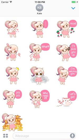 Finley The Lovely Little Girl English Stickers(圖3)-速報App