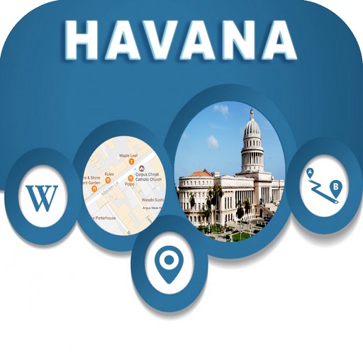 Havana Cuba City Offline Map Navigation EGATE icon