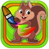 Coloring Page Squirrels Games For Kids Edition