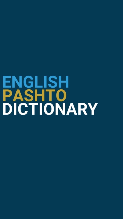 English : Pashto Dictionary