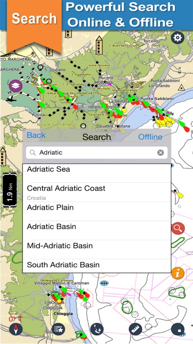 Adriatic Sea boating gps : Nautical offline marine charts for cruising fishing and sailing Screenshot 3