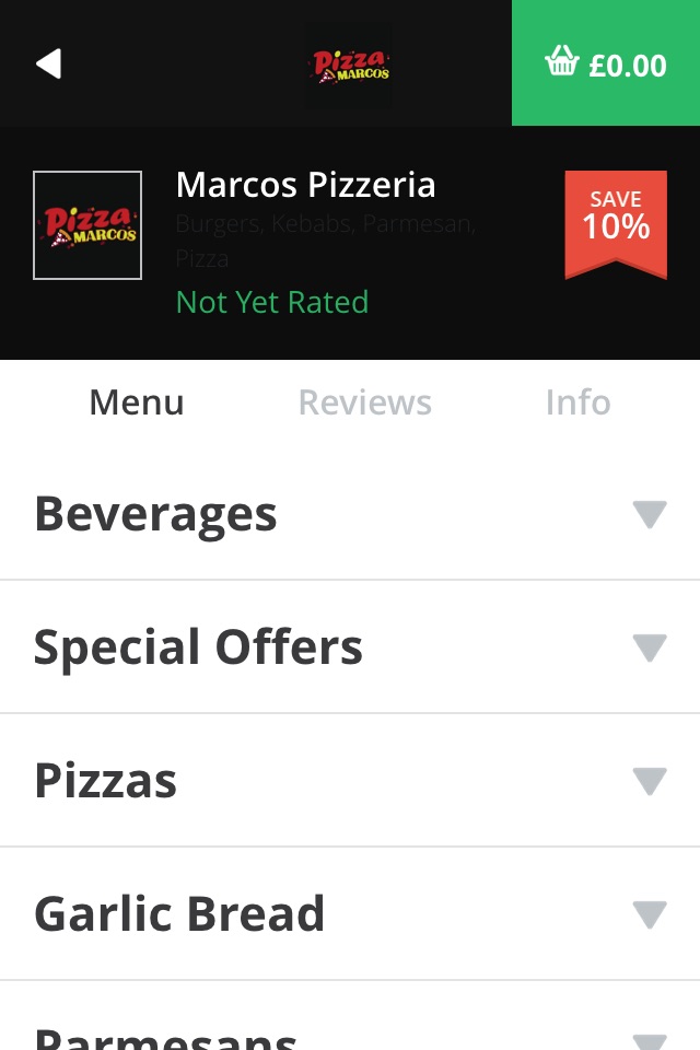 Marcos Pizzeria screenshot 2