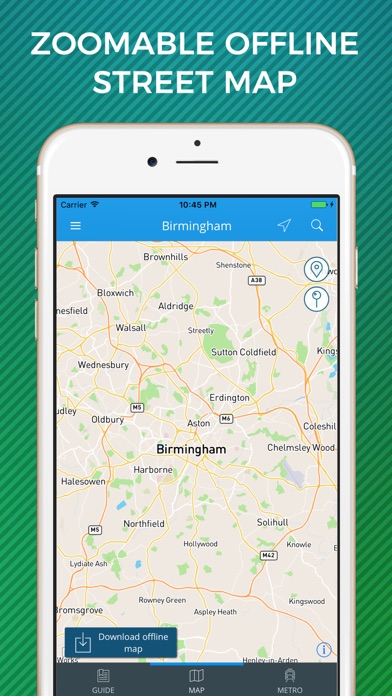 How to cancel & delete Birmingham Travel Guide with Offline Street Map from iphone & ipad 3