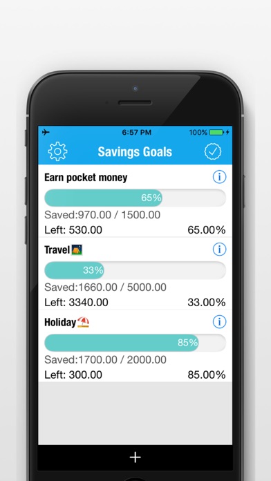 Savings Goals Tracker·SAVED - My Procket Money Boxのおすすめ画像1