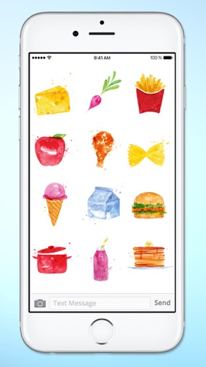 Whats For Dinner? Watercolor Food Sticker Pack(圖4)-速報App