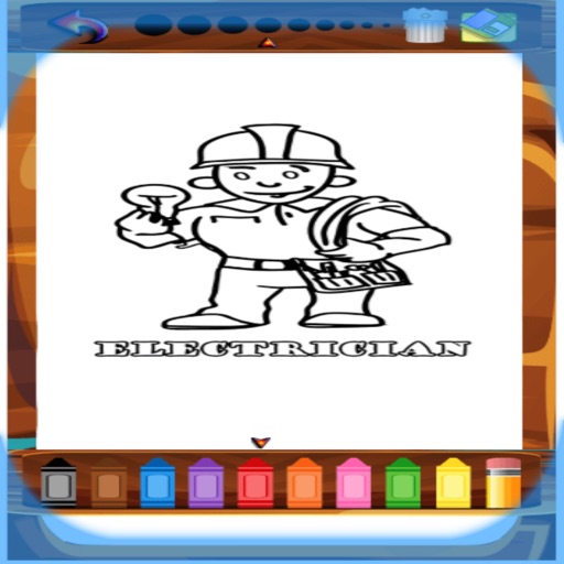 Profession Colorig Book iOS App