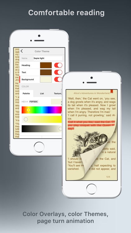 tiReader Nano - eBook reader epub, fb2, pdf, djvu