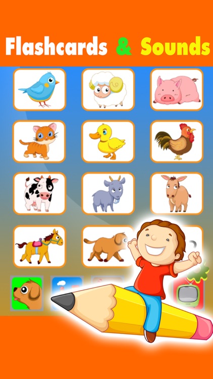 Educational animal for toddler learn abc games