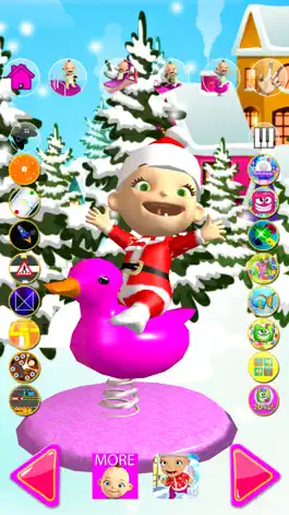 Game screenshot Talking Babsy Baby Xmas Games apk