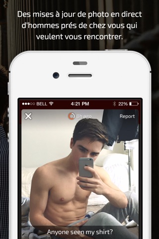 Hanky - Gay dating, flirt and fun by live selfies screenshot 2