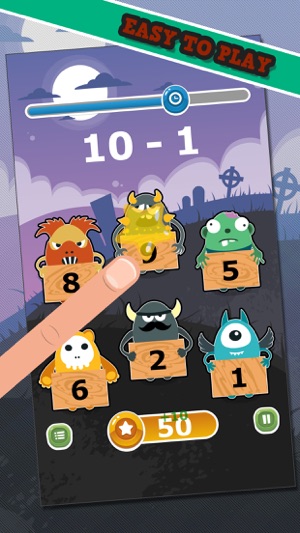 Monster Math - Subtracting