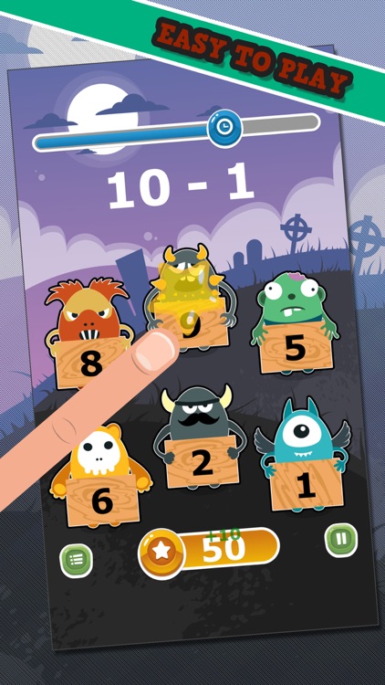 Monster Math - Subtracting