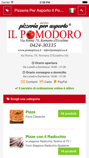 Pizzeria asporto Il Pomodoro