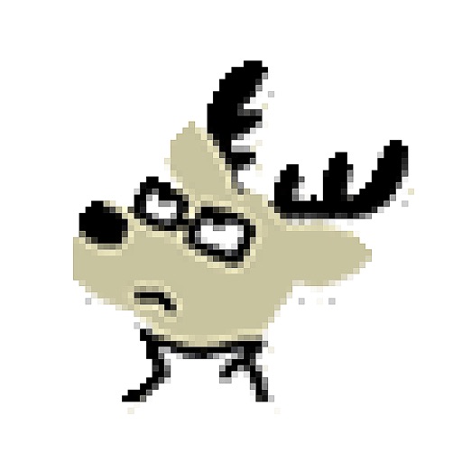 Cute Gray Deer Animated! icon