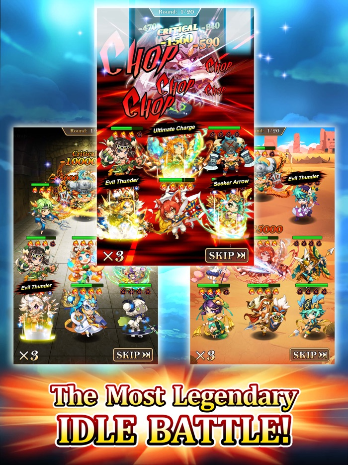 Frontera de Héroes - Endless Clicker Juegos