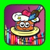 Kids Colouring Book Drawing Cake Maker Game