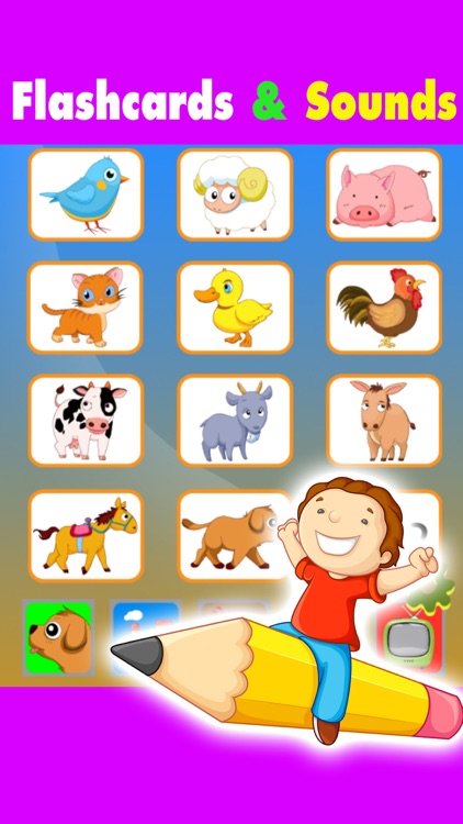 Toddlers learning english with cards games