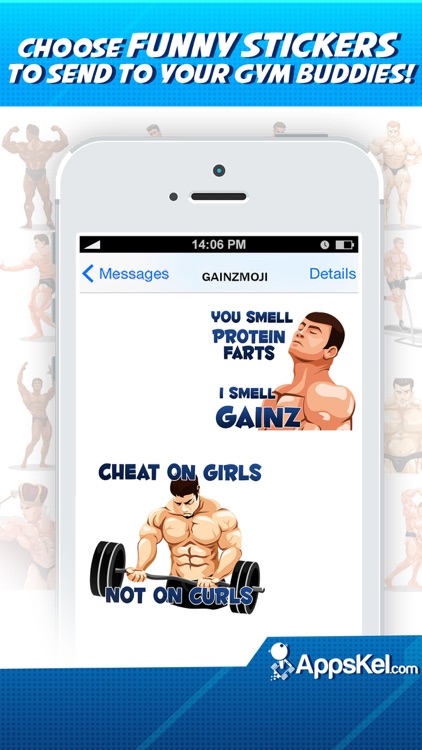 GainzMoji- Bodybuilding Emoji & Stickers App by Aaron Co