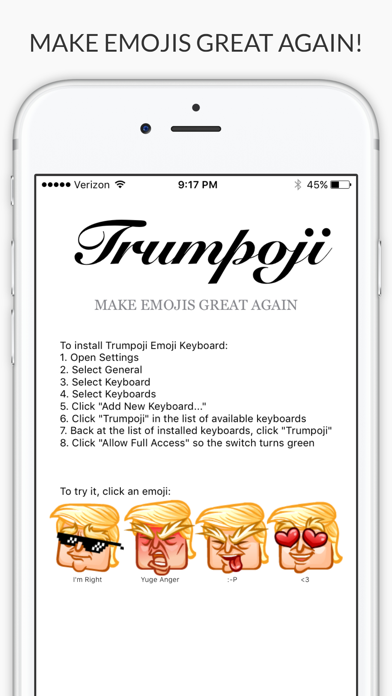 How to cancel & delete Trumpoji - Donald Trump Emoji Keyboard from iphone & ipad 1