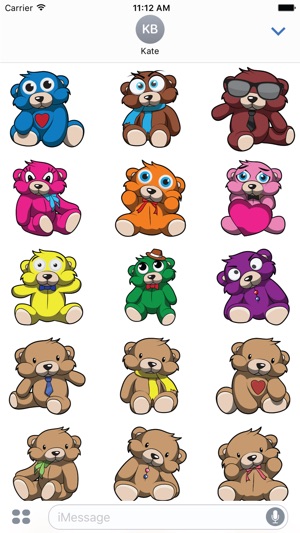 Cute Teddy Bear Stickers(圖2)-速報App