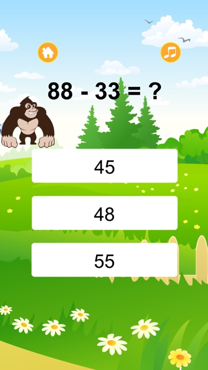 Crazy Gorilla Math Tutoring for Kids Games