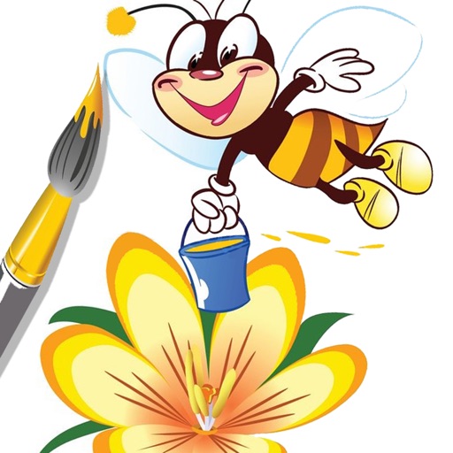 Bee Coloring Book Games For Kids Version Icon