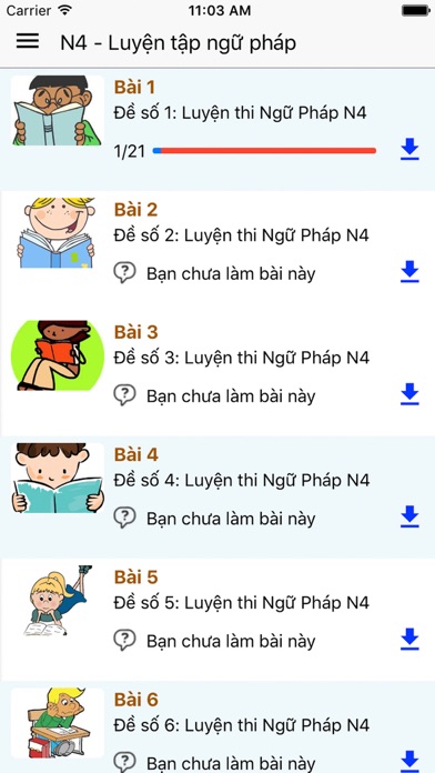 How to cancel & delete Ngữ Pháp tiếng nhật N1, N2, N3, N4, N5 from iphone & ipad 3