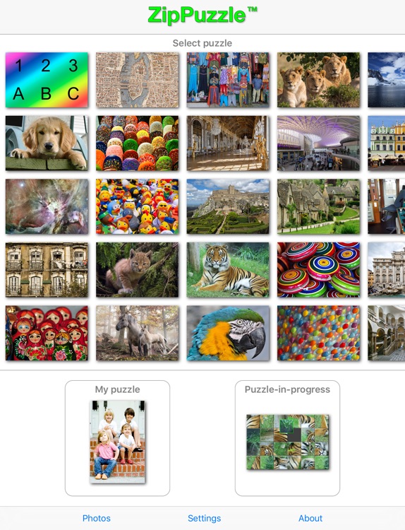 ZipPuzzle - make puzzles from your own pics!
