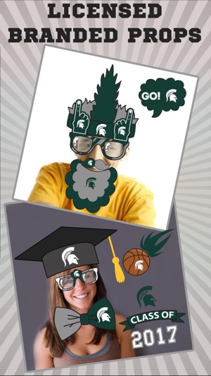 Michigan State Spartans Pro Photo Booth Stickers(圖2)-速報App