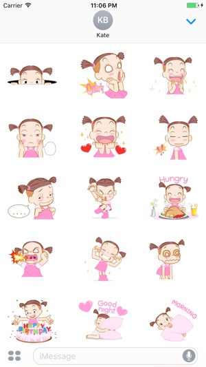 Felicity The Cute Girl Animated English Stickers(圖2)-速報App