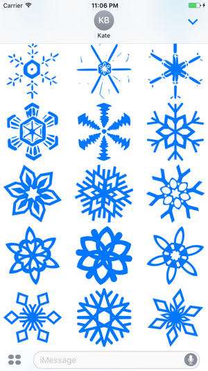 Amazing Snowflakes Stickers(圖2)-速報App