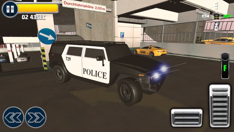 Multi-Storey Police Car Parking Driver Sim-ulator