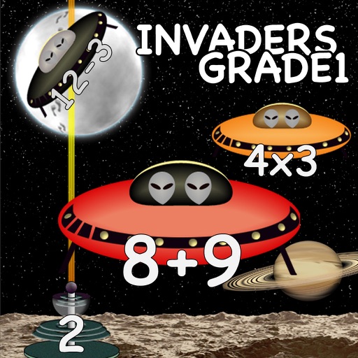 Arithmetic Invaders: Grade 1 Math Facts Icon