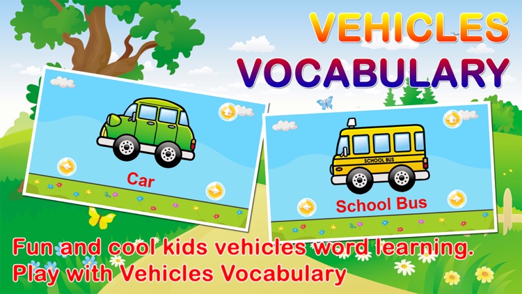 Vehicles Flashcards with Sounds Games for Toddlers