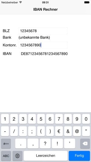Bankleitzahlen On The App Store