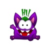 Purple Gremlin stickers by CandyASS