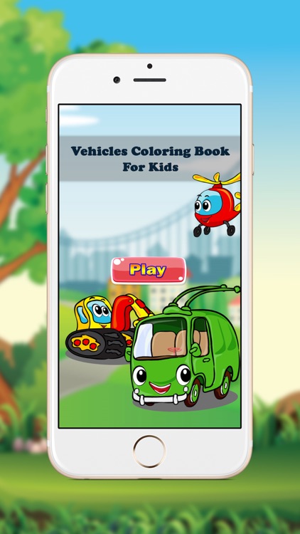 Vehicles Coloring Book for Kids