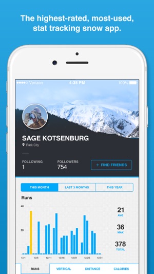 Trace Snow - Ski + Snowboard Tracker(圖1)-速報App