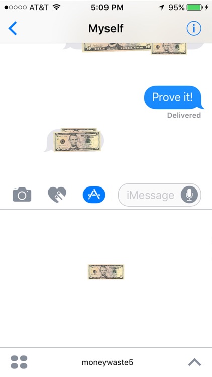 Money Waste for iMessage (5$)