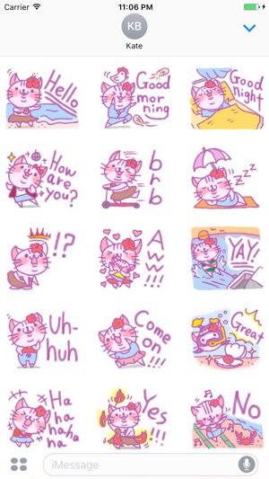 Dahlia The Lovely Kitten English Stickers(圖1)-速報App